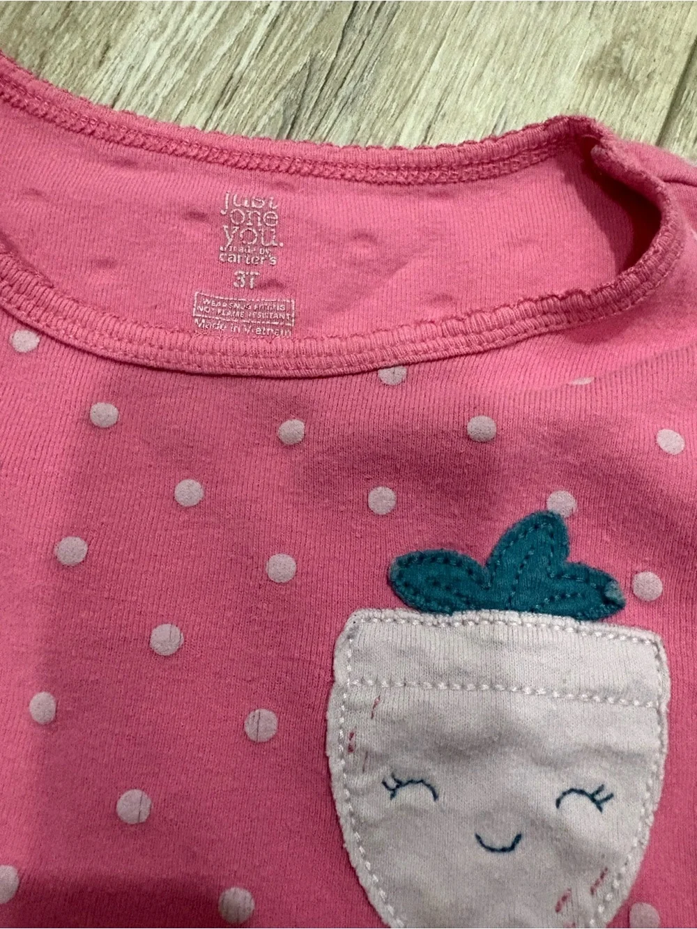 CARTER’S | 2 Pajamas Mint Green Camping Nightgown & Pink Polka Dot Set
